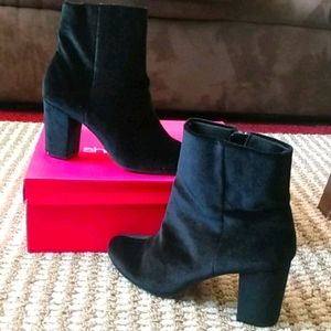 Black Velvet booties